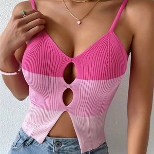 SHEIN Colorblock Knit Top